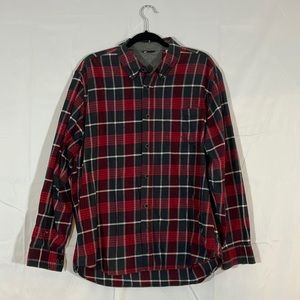 Urban Outfitters Recycled Black and Red Flannel